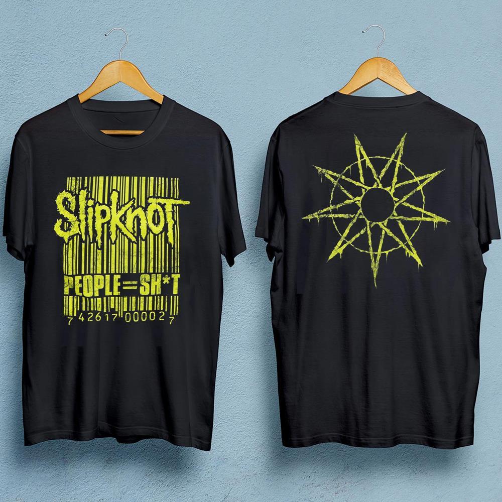 НОВАЯ футболка группы Slipknot 2 стороны Черная Унисекс S-5XL