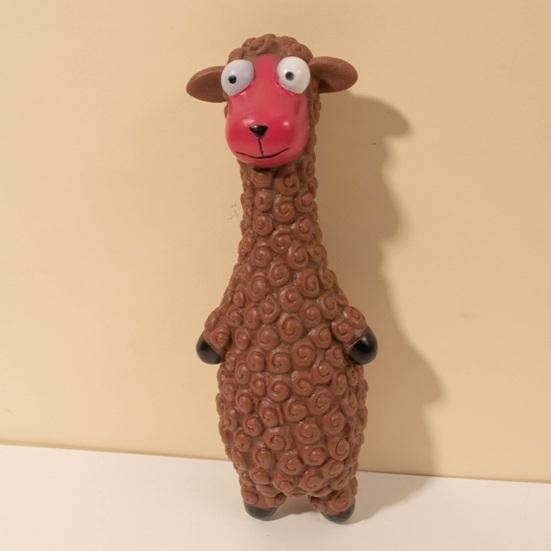 Виниловая игрушка для собак с пищалкой в ​​форме мультяшных животных, безопасная для домашних животных жевательная игрушка, игрушка для собак