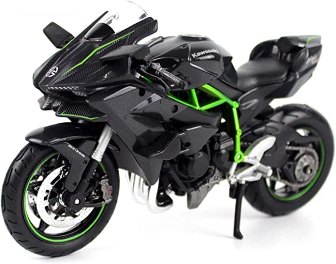 Мини-байк Maisto Kawasaki Ninja H2R, мотоцикл Maisto Kawasaki Ninja H2R 1/12 112