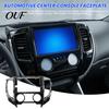 Automatic Air Conditioning Console Frame 9 Inch Car Radio Fascia for TRITON 2015, Navigation Panel Manual Dash Kit Manual/Auto AC, Stereo Install