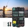 307pcs Fishing Accessories Fishing Equipment Swivels Snaps Corn Baits Rubber Sleeves Fishing Tackle Box