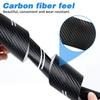 4PCS Car Door Sill Protector Stickers Carbon Fiber Threshold Decals for Dodge RAM SRT 1500 Avenger Journey Challenger Charger G9