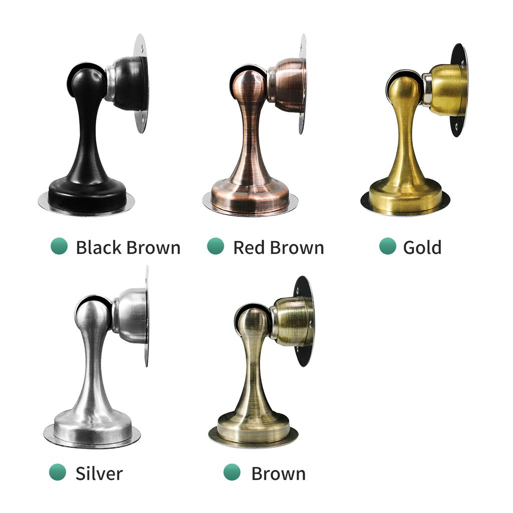 Магнитный дверной стопор Напольное крепление Сверление и самоклеящийся дверной стопор для защиты стен Защитная пленка для стен