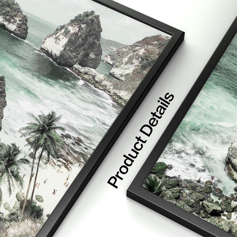 Тропические прибрежные джунгли листья кокосовой пальмы настенная живопись на холсте постеры на скандинавскую тему и принты настенные картины для гостиной