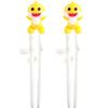 Izoum Baby Shark Stereoscopic Correction Chopsticks for Children, Right Hand, Level 1, Mixed Colors, 2 Pieces, Korean Popular Tableware