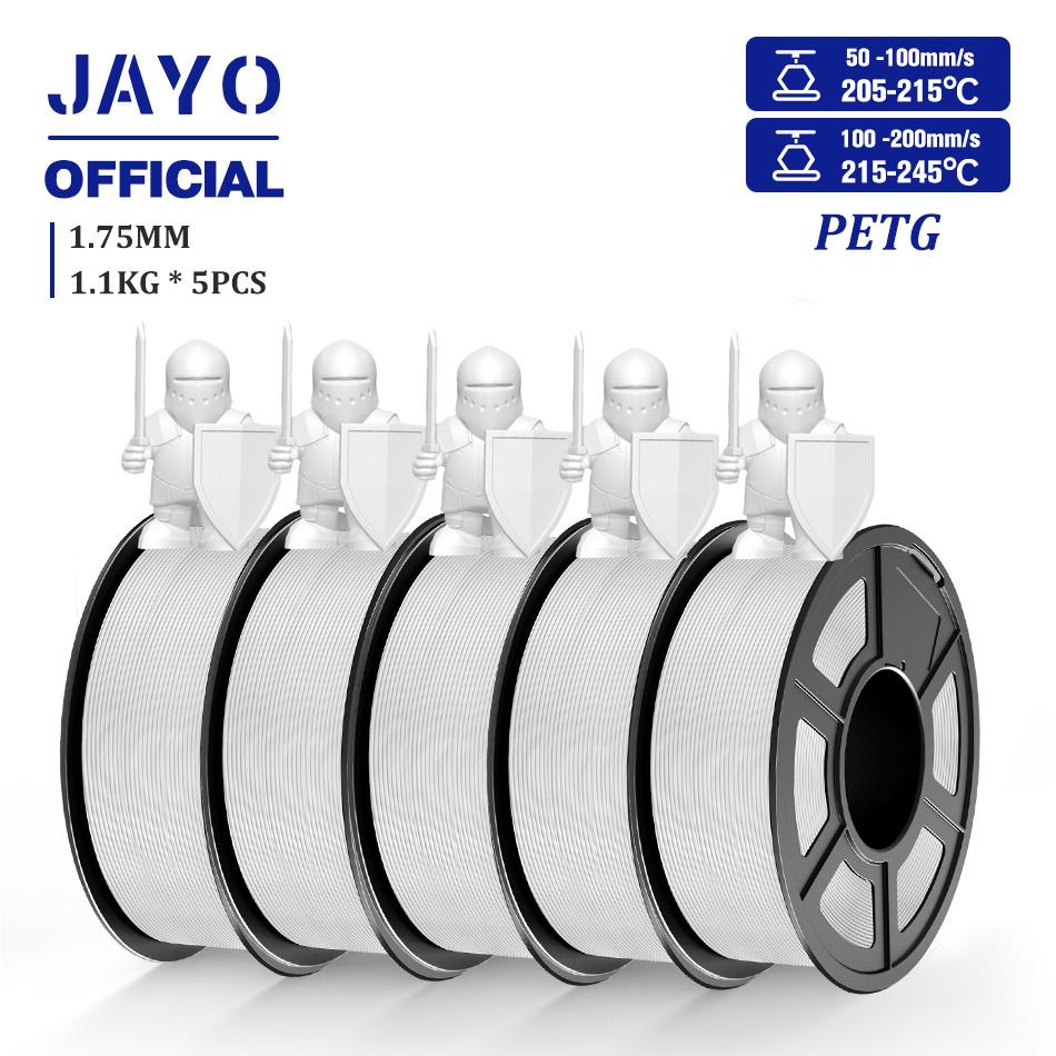 JAYO 3D-филамент PLA/PLA META/PETG/SILK PLA+/Дерево/PLA Мраморный/ APLA 1,75 мм 5 рулонов 1,1 кг/0,5 кг Филамент для 3D-принтера