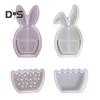 Пасхальная силиконовая форма для подарков на деньги, гипсовые формы в форме кролика, форма для держателя помады, гибкая форма для денег, смоляная форма для пасхального подарка своими руками