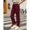 Casual Cotton Linen Drawstring Trousers For Women Comfortable Elastic Waist Long Pants Fashionable Lightweight Ladies Bottoms