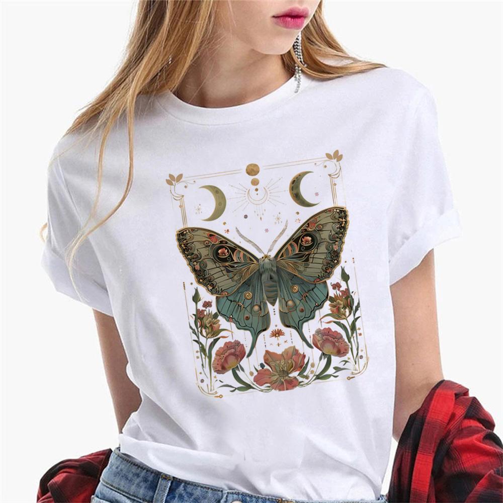 Goblincore T Shirt Women Graphic Designer T-shirts Girl Harajuku Clothes