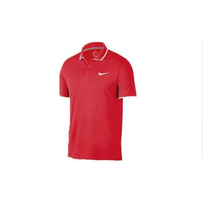 Мужская теннисная рубашка-поло Court Dri-FIT, красные, белые 939138-687