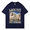 Смешная футболка P Diddy Mount Touchmore Хип-хоп Винтажная одежда Короткий рукав Унисекс Модная Оверсайз Уличная одежда Футболки