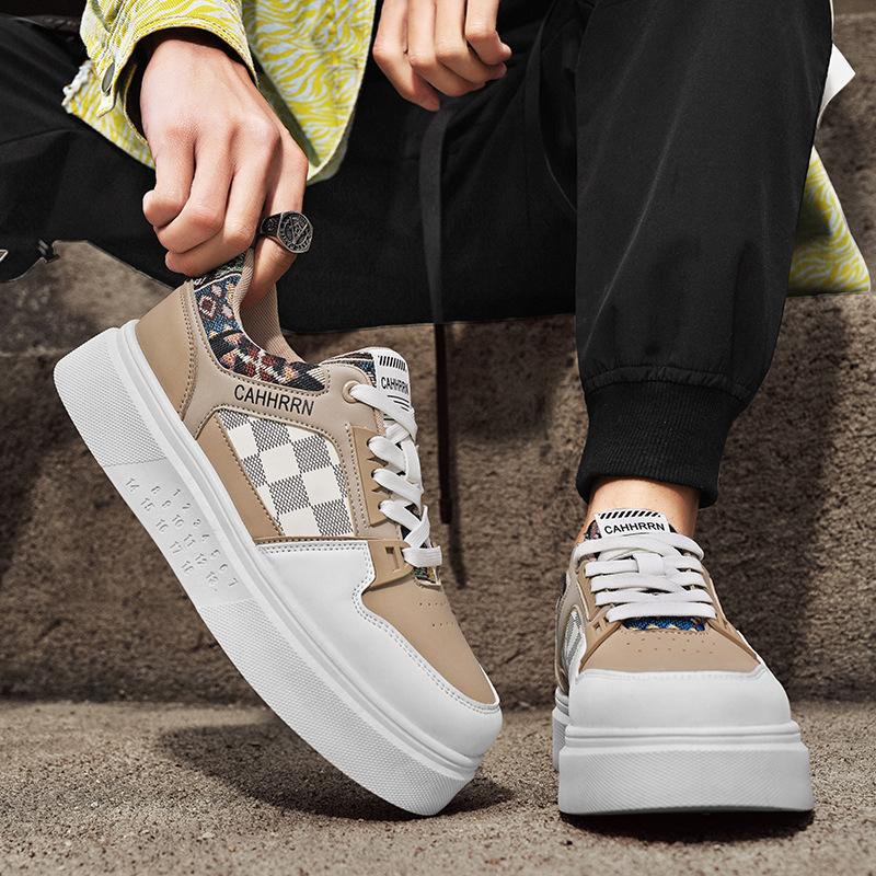 Board shoes men's spring and summer new low-top platform sports shoes breathable trend men's shoes student casual shoes men's shoes
