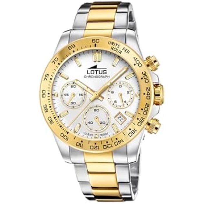 Montre Chrono - LOTUS - 18913/1 - Bicolore - Acier - Étanche 10 Atm