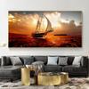 Landscape Sail Ocean Sea Hobby Ship Posters and Prints Canvas Painting Wall Art Pictures Cuadros Living Room Home Decor No Frame