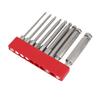 9PCS S2 Steel Hex Screwdriver Bit Set Allen Wrench Drill Bit Set  Screw Disassembly & Assembly