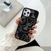 Черно-белый матовый чехол для телефона с абстрактным лицом и линиями лица для Iphone 11 12 13 Xs Pro Max Mini 7 8 6s Plus Se 3 2020 X Xr, силиконовый чехол