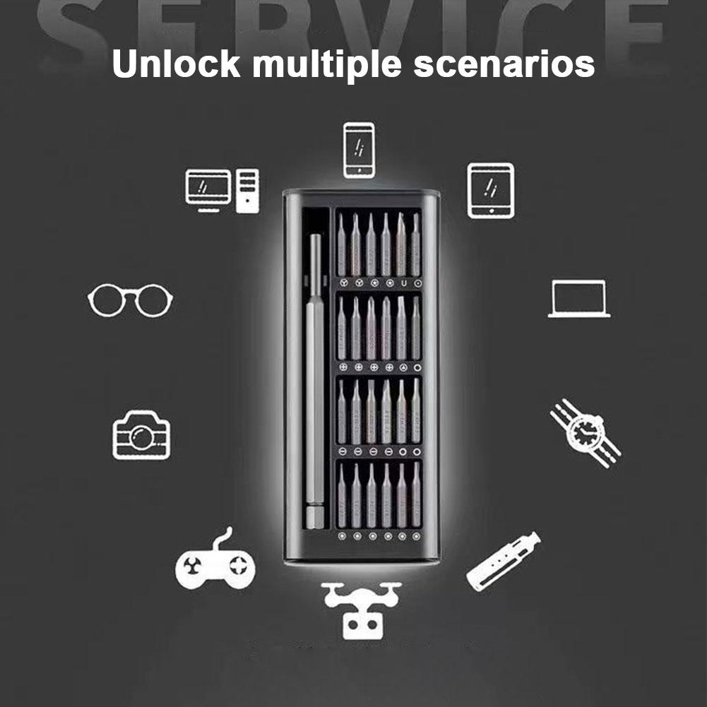 Magnetic Screwdriver Set 24 In 1 Kit Bits Precision Electronics Computer PC Phone Disassembly Multifunctional Maintenance Tool