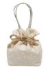 Кружевная сумка на шнурке с японской ручкой Made in Japan, кимоно, юката, (бежевый)