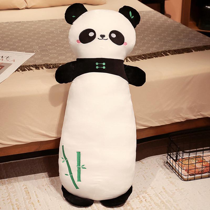 Panda Flower Bamboo Long Plush Toy Animal Stuffed Doll Room Decoration Kids Gift