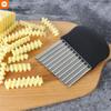 Kitchen Stainless Steel Wave Potato Slicer Onion Carrot Chips Cutter Tool Home Kitchen Vegetable Chopper