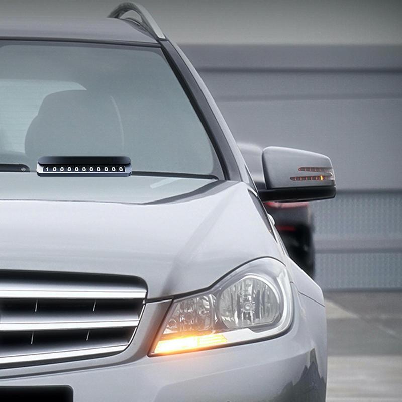 Car Temporary Parking Card Car Phone Number Display Sign Card Vehicle Stop Accessories For Men Women