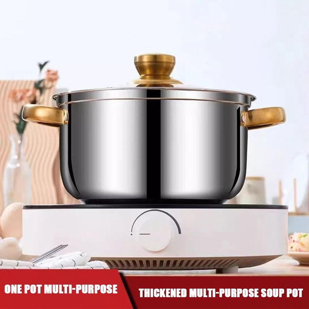 Deepened Stock Pot Thickened Induction Pot Kitchen Accessories Oven, Gas and Dishwasher Safe