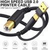 1м/2м/3,0м/5м USB Type C на USB B Кабель для передачи данных Простое подключение Принтеров Сканеров и Цифровых Пианино к Телефонам Планшетам
