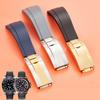 Watchband 20mm Nature Soft Silicone Rubber Watchband For Rolex Watch Strap Daytona Submariner GMT OYSTERFLEX Bracelet Folding Buckle