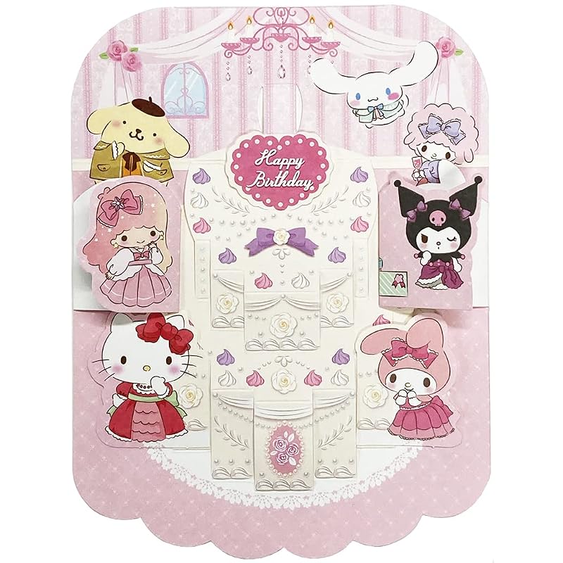 SANRIO Поздравительная открытка Персонажи Микс Торт BD71-2 L 371 242454