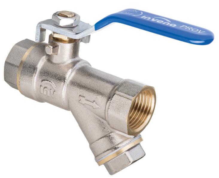 Ball Water Valve With Built-In Filter 1""