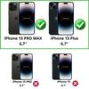 Screen Protector - Phonillico - iPhone 15 PRO MAX - Pack of 4 - Anti-spy - Scratch-resistant