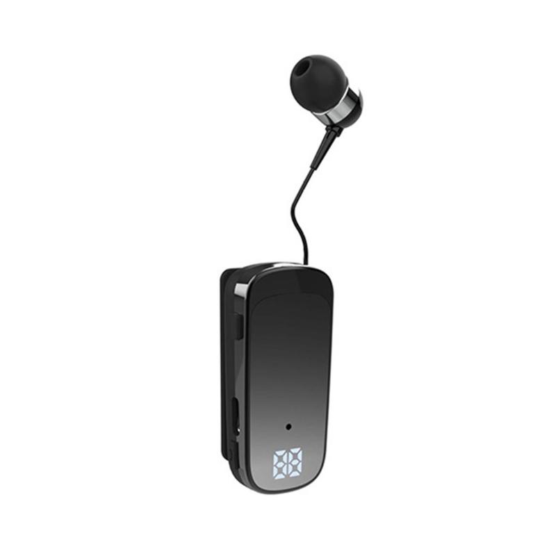 Беспроводные Bluetooth-совместимые клипсовые наушники с длительным сроком службы 20 часов и вибрационными оповещениями для удобного использования во время звонков без помощи рук