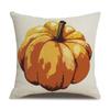 Thanksgiving Linen Pillowcase Autumn Pumpkin Print Pillow Cushion Cover