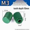 M4 Color Aluminum Alloy Extended Handle Hand-Tightened Single Hole Nut