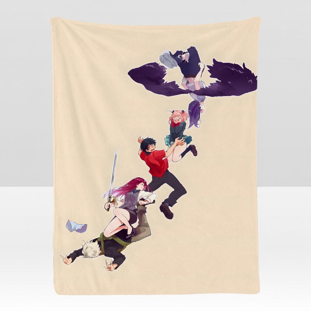 anime PPartTimer DDevil Throw Soft Flannel Blanket for Bed Bedroom Sofa Picnic Throw Skinfriendly Breathable Gift Cover