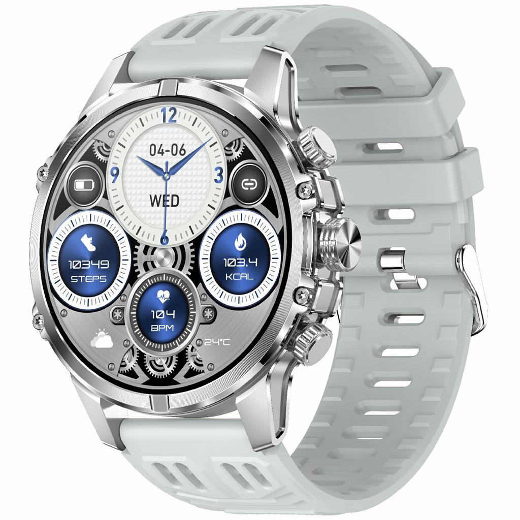 Умные часы CF53, совместимые с Bluetooth, умные часы для звонков, фитнес-трекер со светодиодным фонариком и силиконовым ремешком