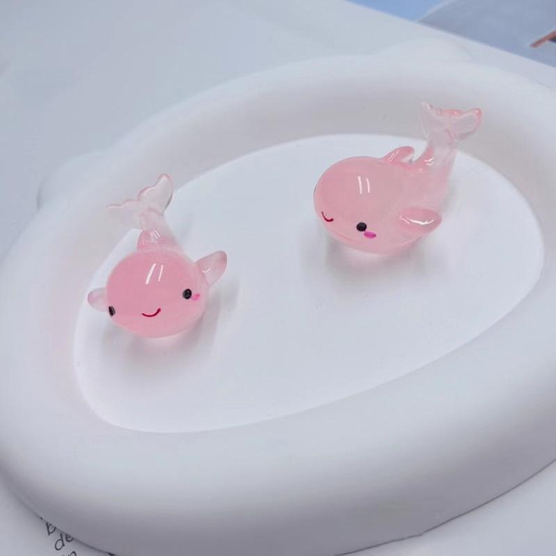 1 шт. Мини светящийся кит домашний декор ландшафтный дизайн смоляные поделки светящийся кит сад аквариум миниатюры украшения украшения