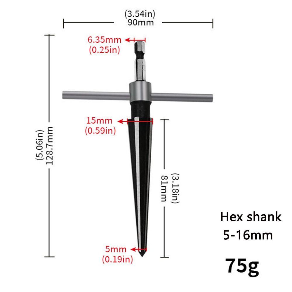 Инструмент для снятия фаски при ремонте отверстий, развертка коническая для расширения отверстий, ручная развертка для инструментов для сверления дерева