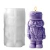Silicone Candle Molds Resin Casting Mold Art Craft Nutcracker Plaster Epoxy Resin Moulds For Home Wedding Room Table Decor