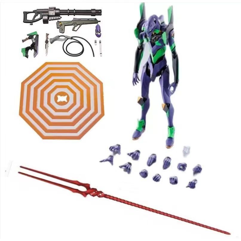 Фигурка Евангелион Unit-01, Набор для сборки EVA-01, 18 см, Подвижные суставы, с аксессуарами-оружием, Коллекционная игрушка для демонстрации