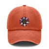Patriotic Baseball Cap - 2026 Summer Unisex Sunflower USA Flag Print Polyester Adjustable Breathable Sun Protection Casual Outdoor Sports Daily Wear