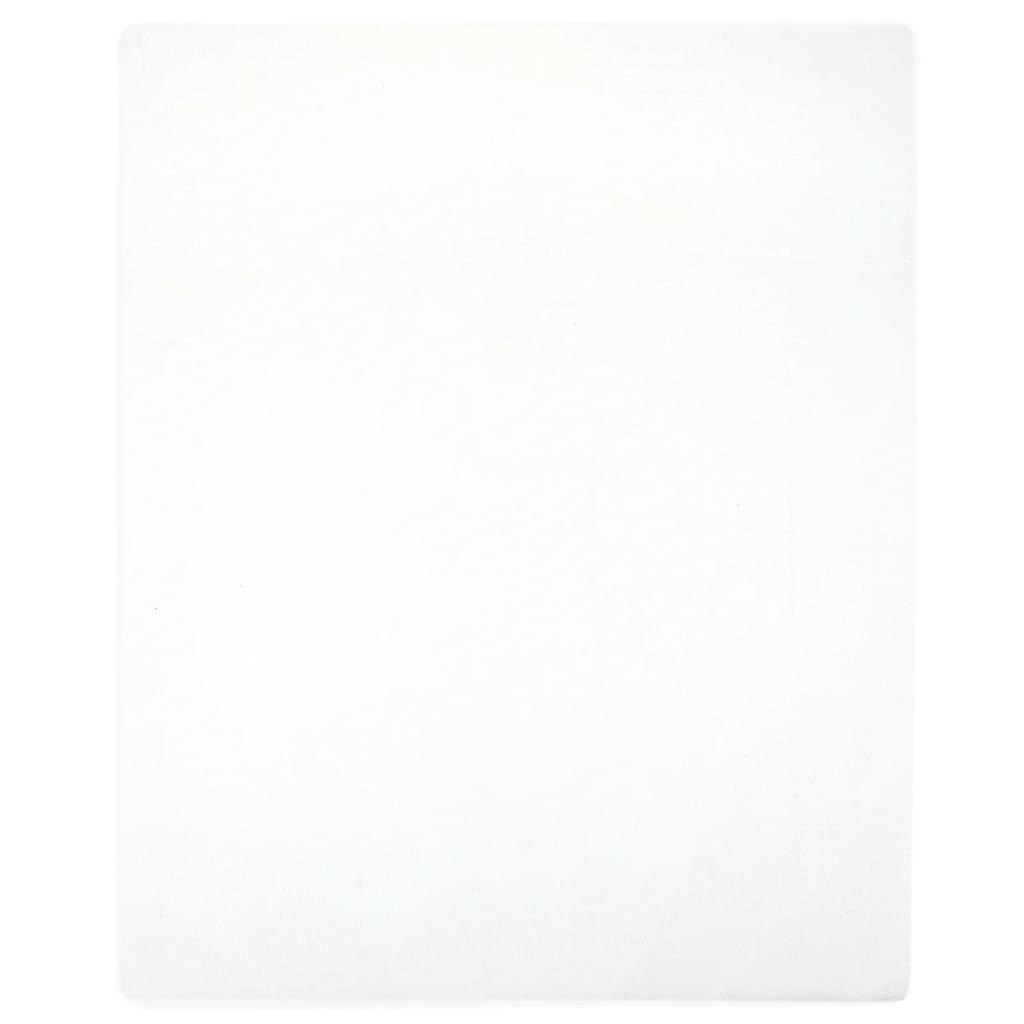 Vidaxl Prześcieradło, Białe, 140X200 Cm, Dżersej Bawełniany