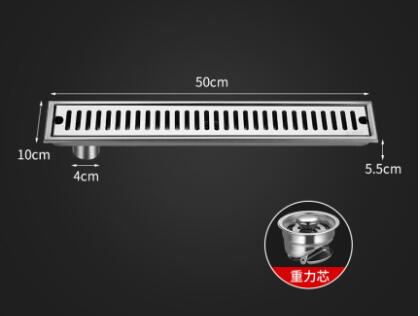 Shower drain 304 stainless steel shower floor drain long Linear drainage drain for hotel bathroom kitchen floor