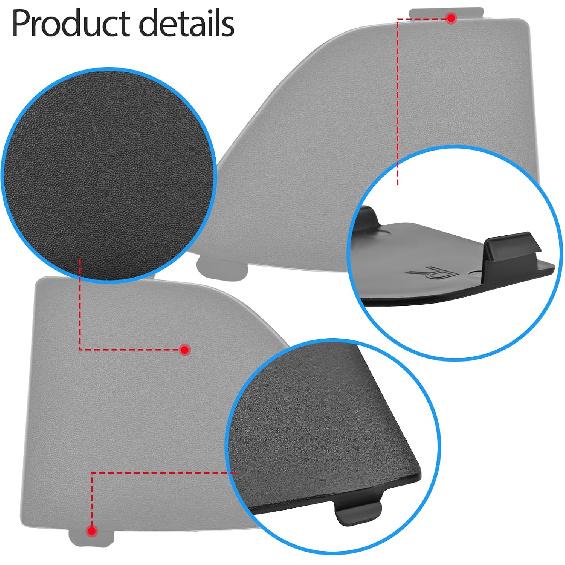 1 Pair Front Bumper Lower Grille Cover Compatible With Mazda 3 2016-2018, 2 PCS Front Bumper Tow Hook Cover Replace B63B-50-101 B63B-50-102, Black