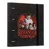 Classeur - Stranger Things - 4 Anneaux - Noir - 32 X 28 Cm - Produit Officiel