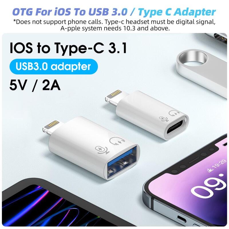 HdoorLink USB C To Lightning OTG USB адаптер для iPhone Lightning To Type C 3.1 USB 3.0 разъем для ipad iphone адаптер для наушников