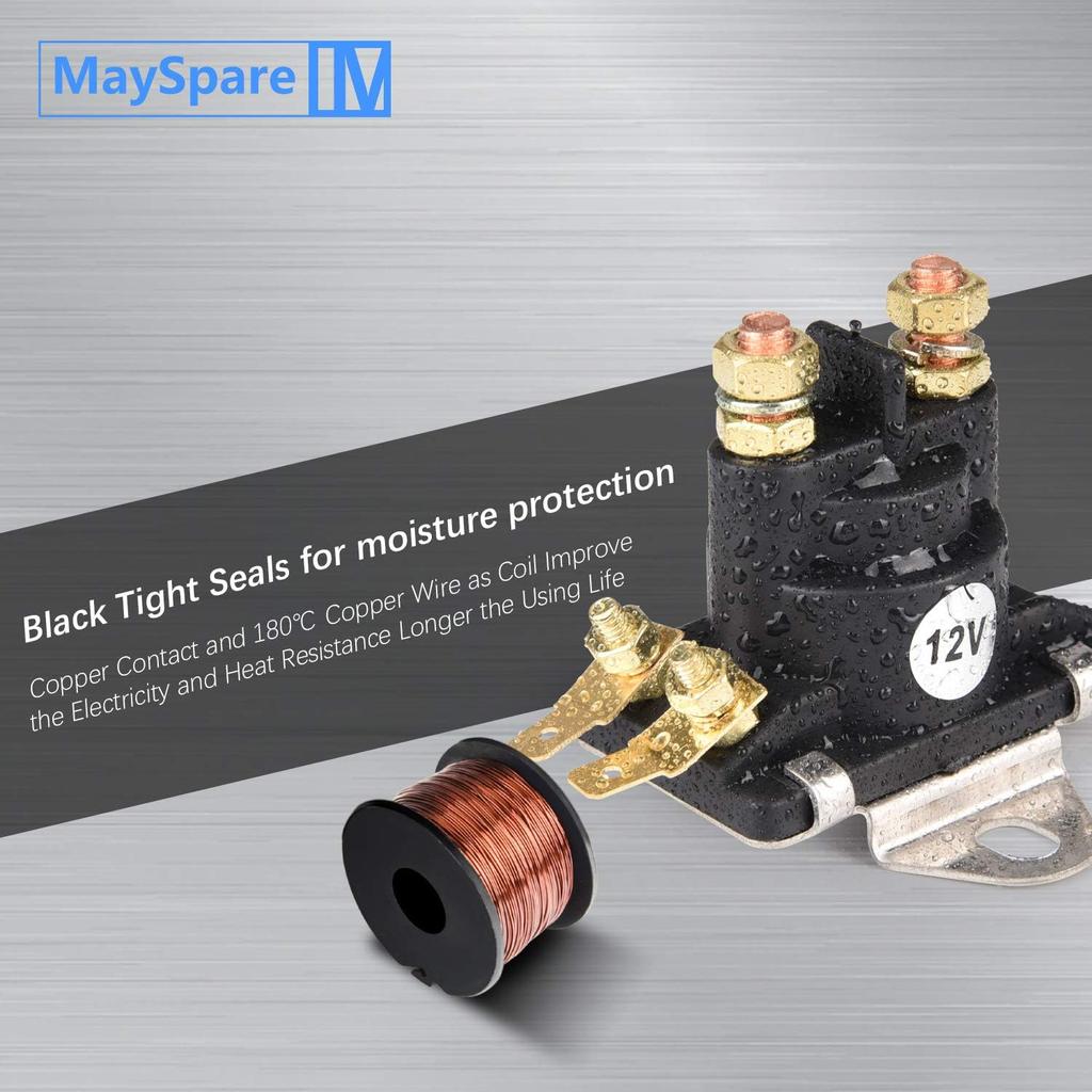 MaySpare 2PCS 12V Power Trim Solenoid Switch For Mercury Mariner Outboard Motors 35-275 HP 89-846070 89-94318 MerCruiser 89-96158T
