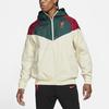 Nike Liverpool FC Graphic Patchwork Print Loose Soccer Zip Hoodie Jacket Men Outerwear Beige DB2956-238