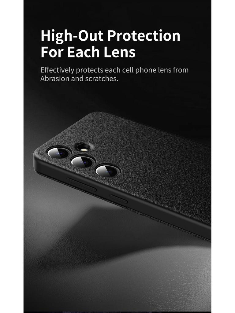 Кожаный чехол-книжка Samsung S25 Ultra с умным окошком и слотом для карт для S23 - Ответ без открытия и защита