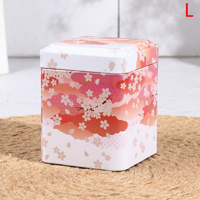Запечатанная коробка для чая, кухонный контейнер для хранения, жестяная банка, квадратная банка, железо для конфет, винтажный